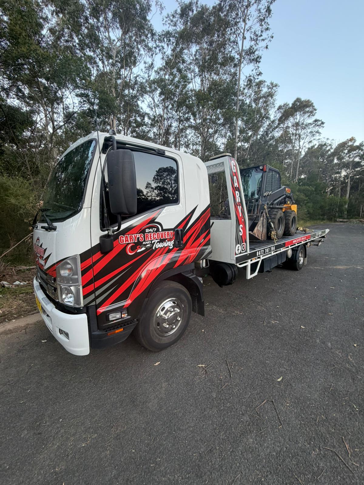 Gary's tow truck in action